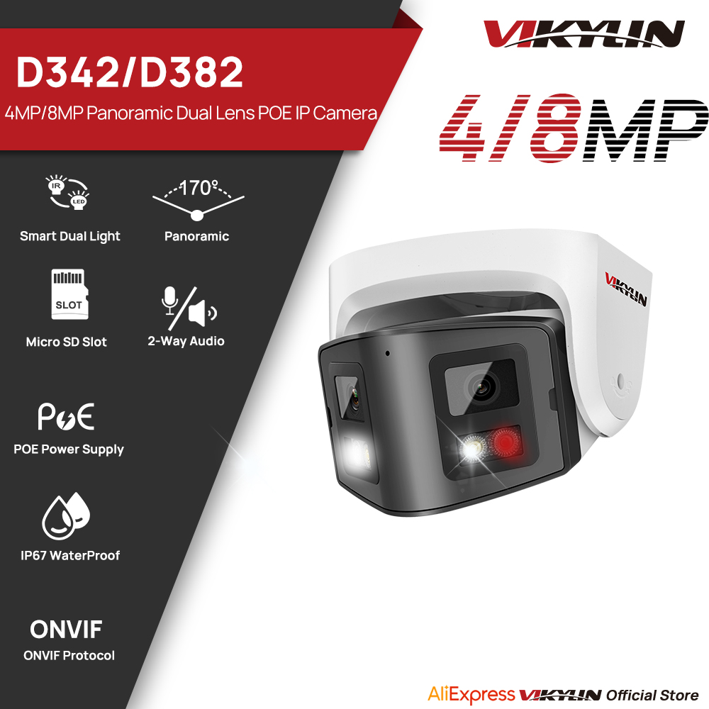 Home Security System Hikvision - Vikylin – caméra IP panoramique à