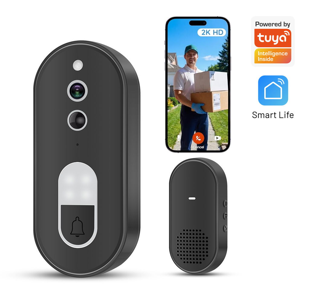 Home Security Bell - Sonnette vidéo sans fil WiFi Tuya