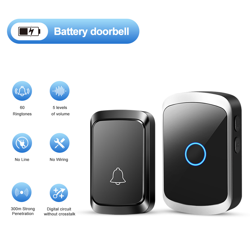 Home Security Bell - Kit de carillon de porte intelligent