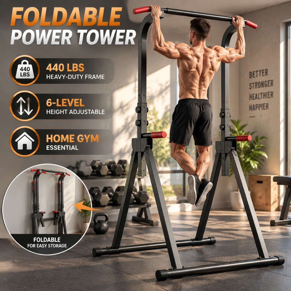 Home Security Training - Tour de musculation pliable pour tractions,