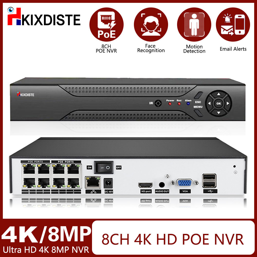 Home Security Video Recording Systems - Enregistreur vidéo PoE NVR pour Plug