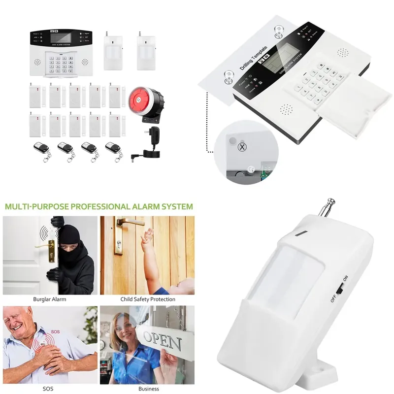 Home Security System - Kit d'alarme anti-intrusion pour maison, numérotation