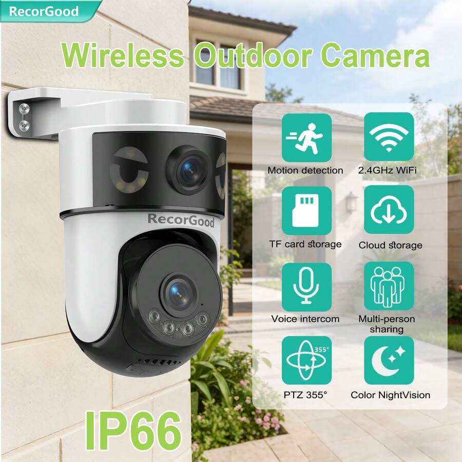 Home Security No Monthly Fee - Caméra de sécurité sans fil RecorGood