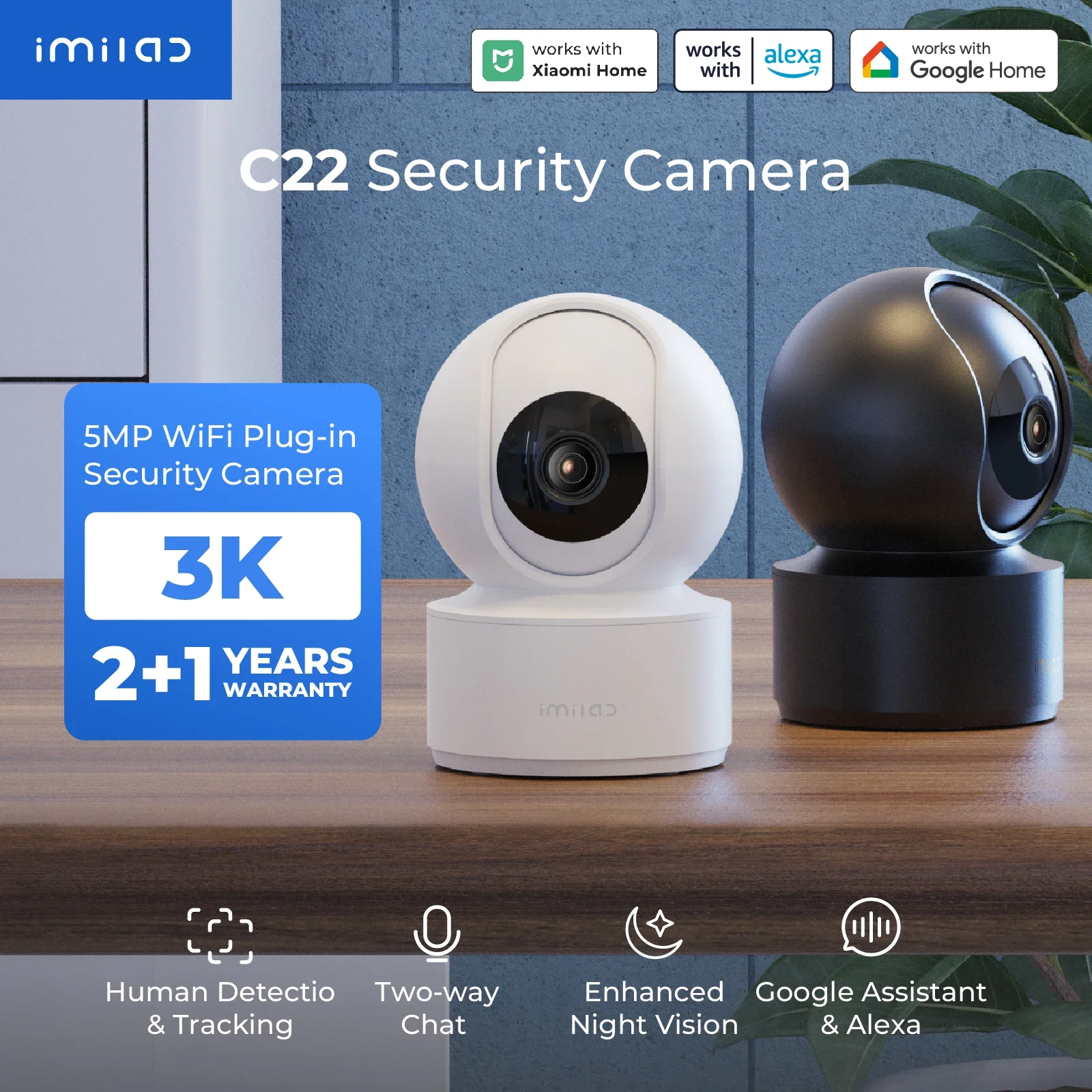 Xiaomi Home Security 360 - Caméra de sécurité intérieure IMILAB C22