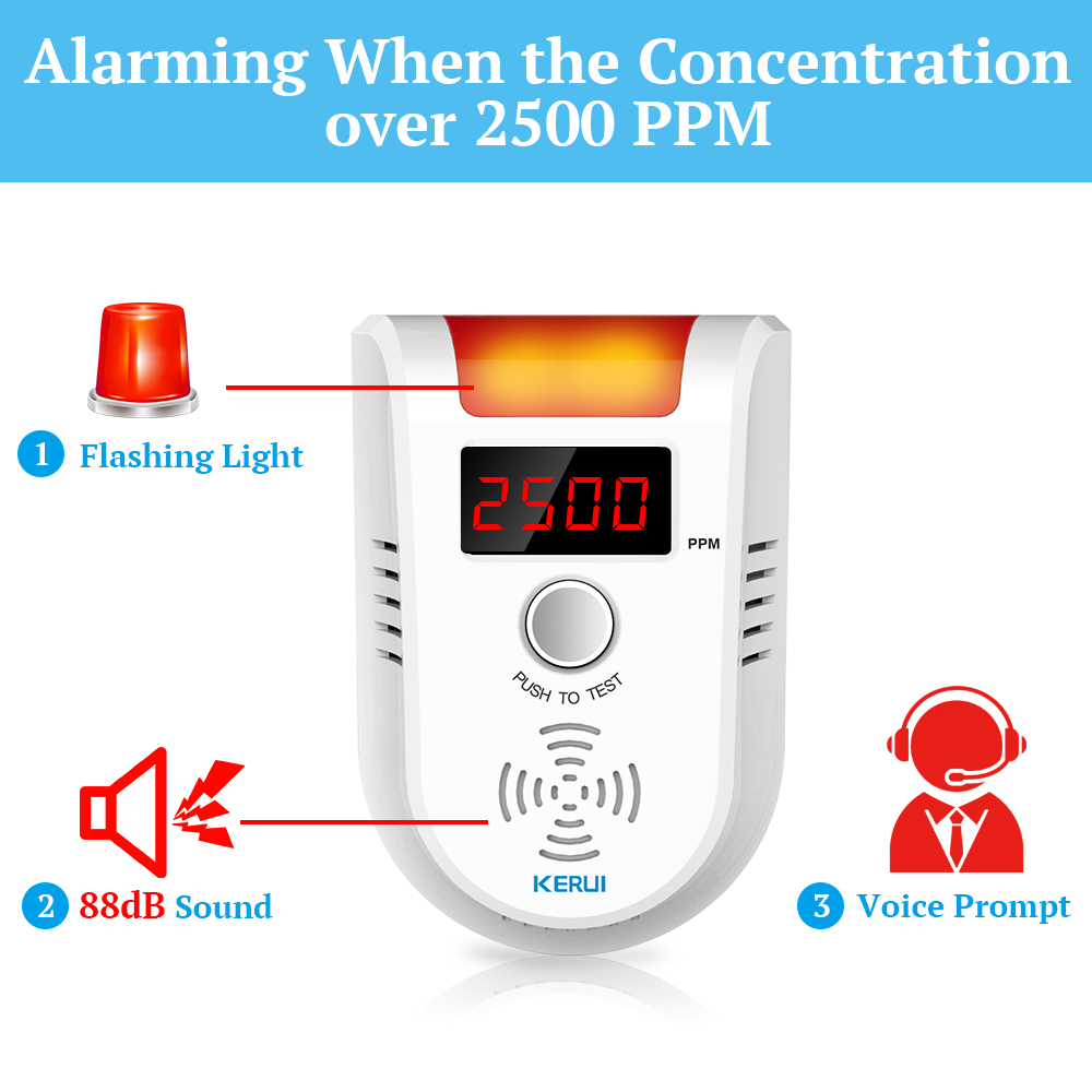 KERUI GD13 détecteur de gaz gp - Home Security Systems avis et prix
