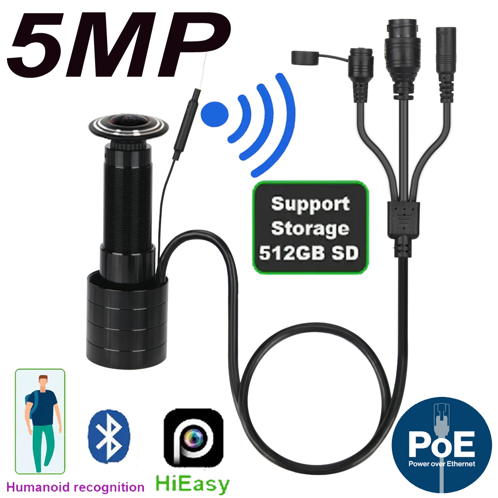 5MP porte oeil IP POE caméra M - Home Security Tech avis et prix