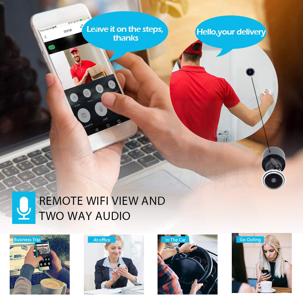 5MP porte oeil IP POE caméra M - Home Security Tech avis et prix