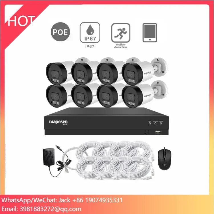 Kit de surveillance vidéo PoE  - Home Security Video Recording Systems avis et prix