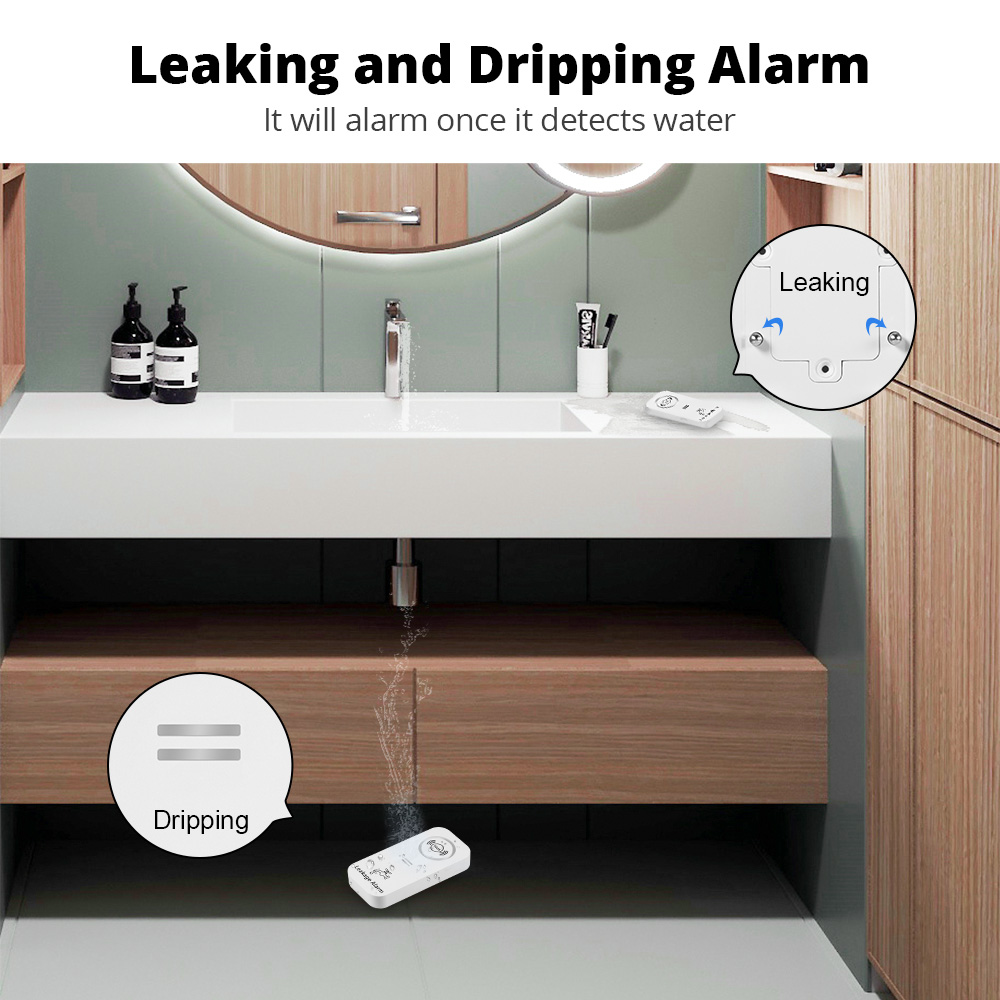 KERUI capteur d'eau sans fil 9 - Home Security And Monitoring avis et prix