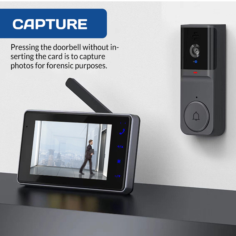 Sonnette visuelle sans fil ave - Home Security Bell avis et prix