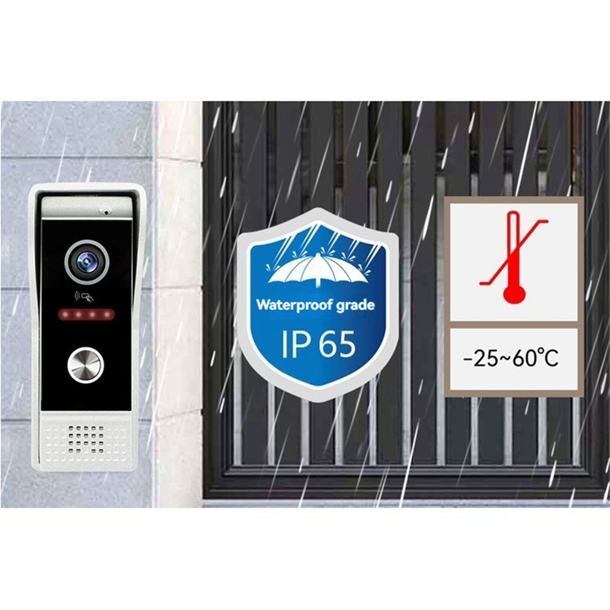 Système d'interphone vidéo Wi- - Home Security Uk avis et prix