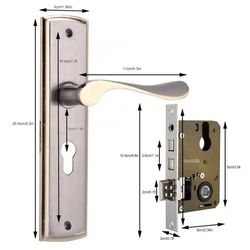 Serrure de poignée de porte do - Home Security Product avis et prix