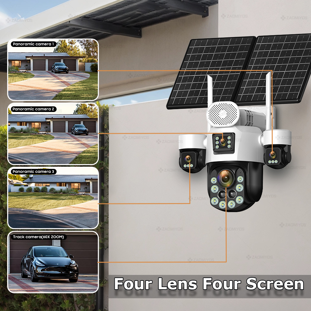4 objectifs extérieurs 360° °  - Home Security Packages avis et prix