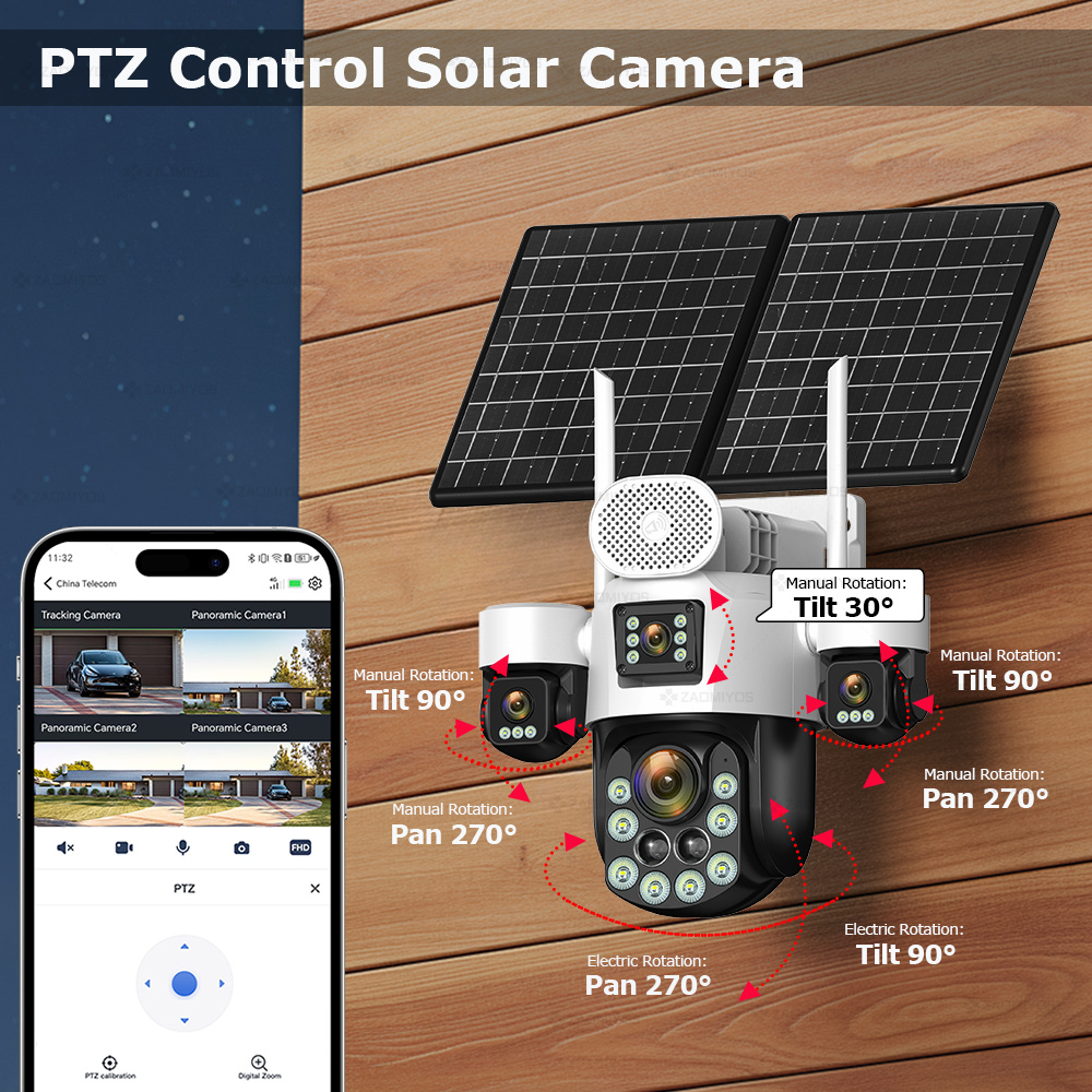 4 objectifs extérieurs 360° °  - Home Security Packages avis et prix