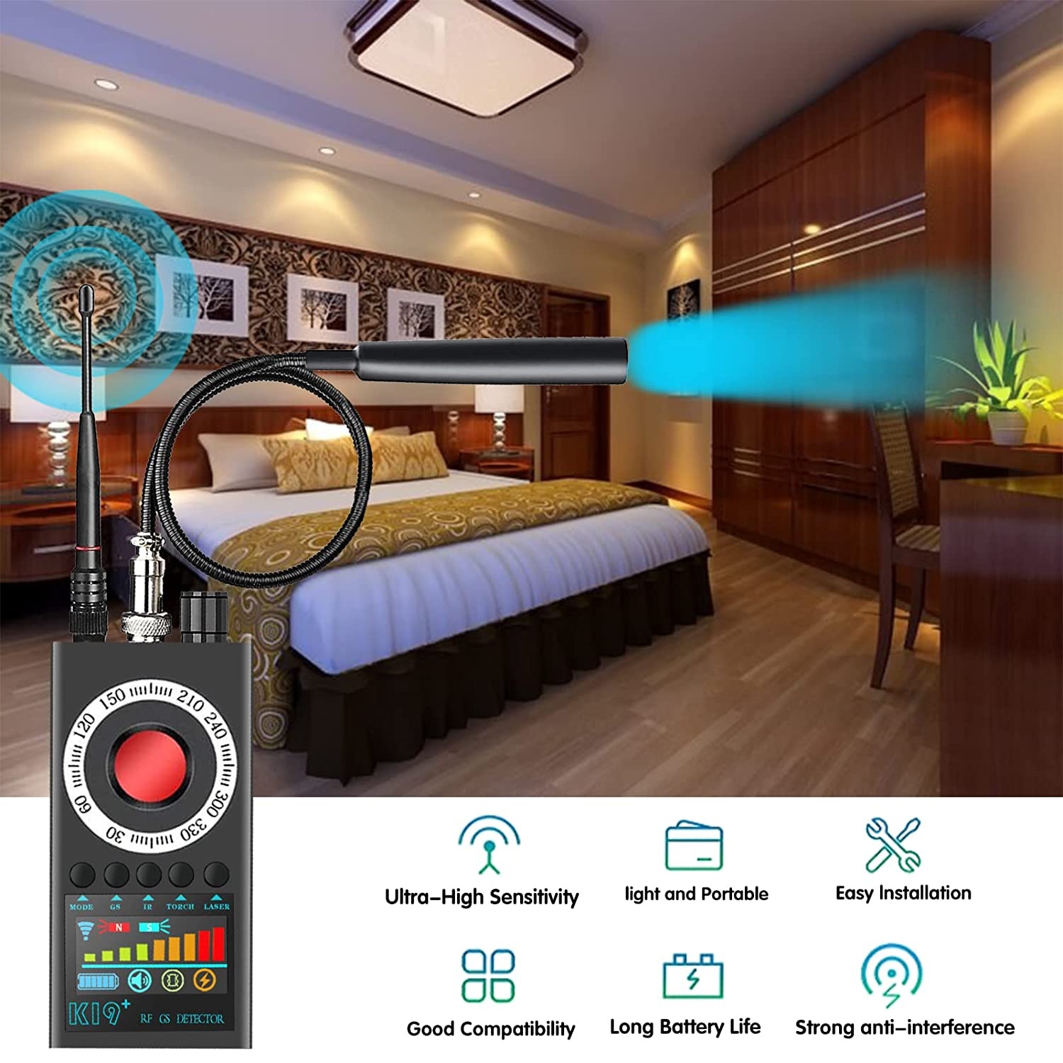 Nouveau K19 + détecteur de cam - Home Security System avis et prix