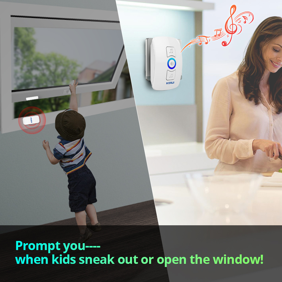 KERUI sonnette sans fil sécuri - Home Security Bell avis et prix