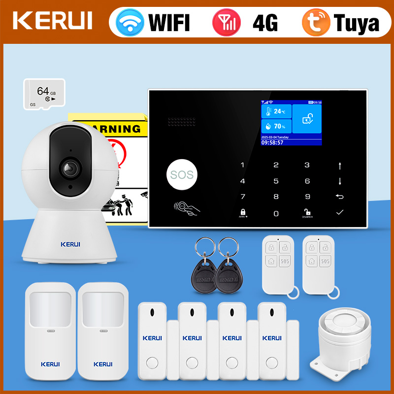 KERUI – système d'alarme 4G av - Home Zone Security App avis et prix