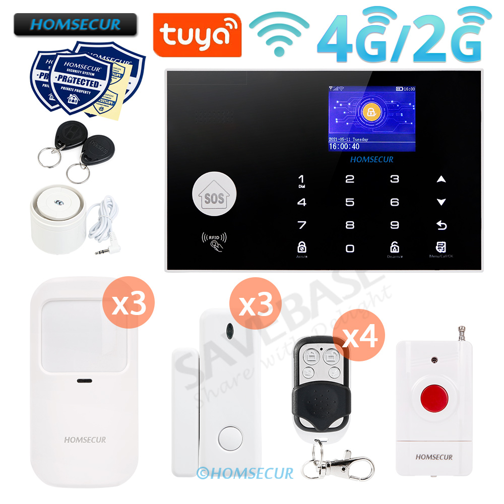 433MHz sans fil 4G/3G/GSM WIFI - Home Zone Security App avis et prix