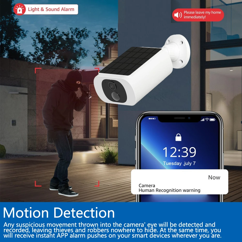 Caméra de sécurité solaire Tuy - Home Security Packages avis et prix