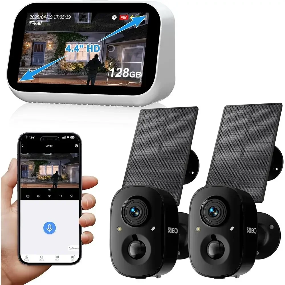 Caméras de sécurité solaires 2 - Home Security No Monthly Fee avis et prix