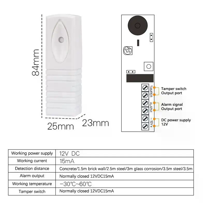 Détecteur de vibrations photoé - Home Security System avis et prix
