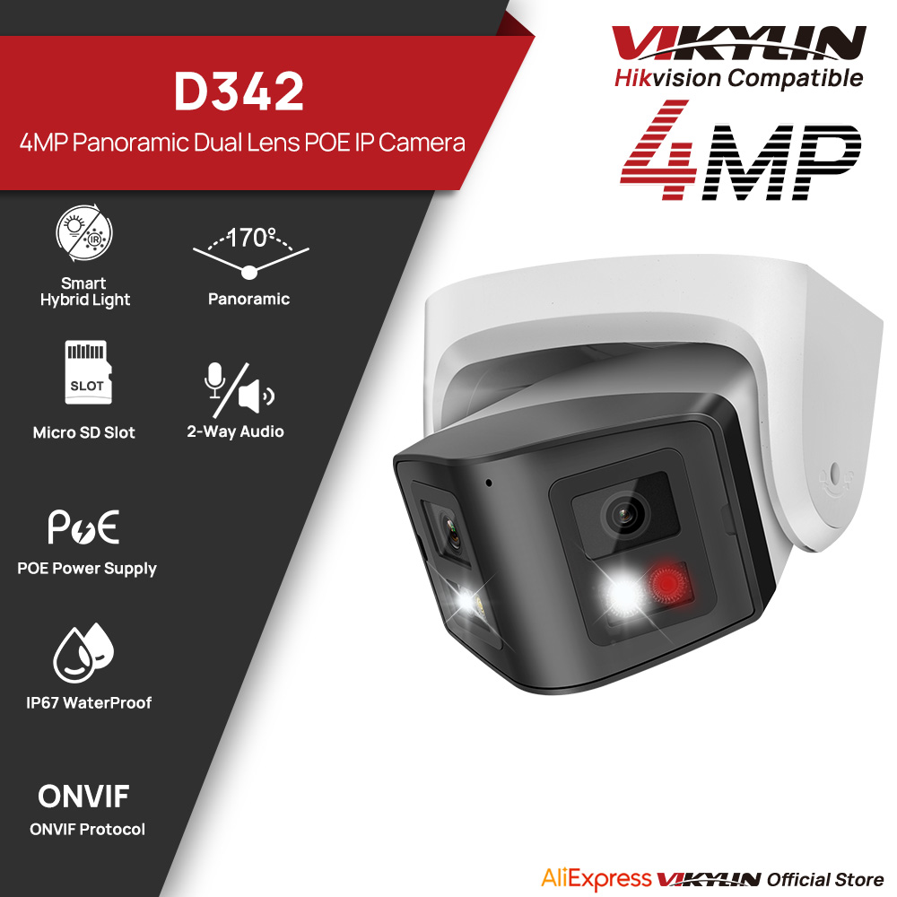 Vikylin – caméra IP panoramiqu - Home Security System Hikvision avis et prix